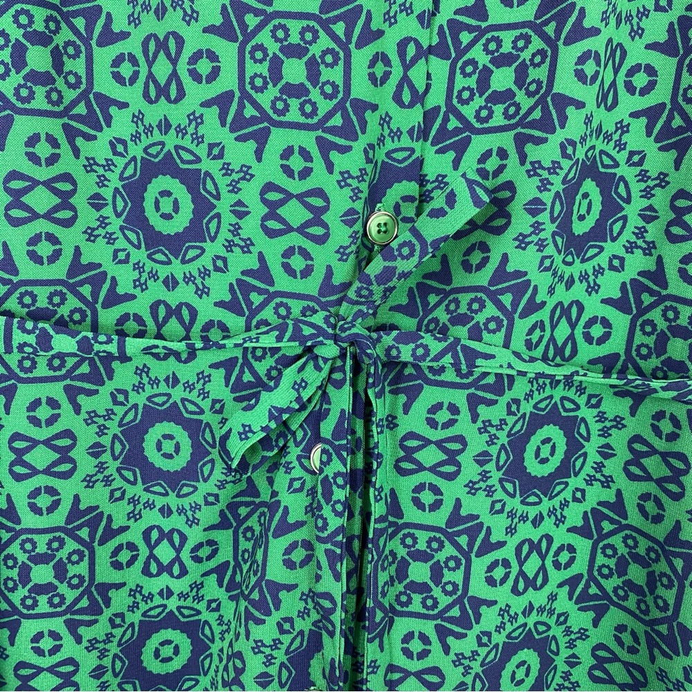 41 Hawthorn dress green and navy blue size medium - Picture 11 of 13